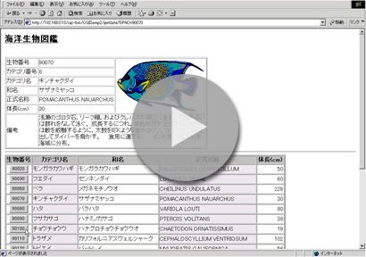 Delphi/400デモ動画　異機種の複数DBを使って1つの画面に表示する(Web例)