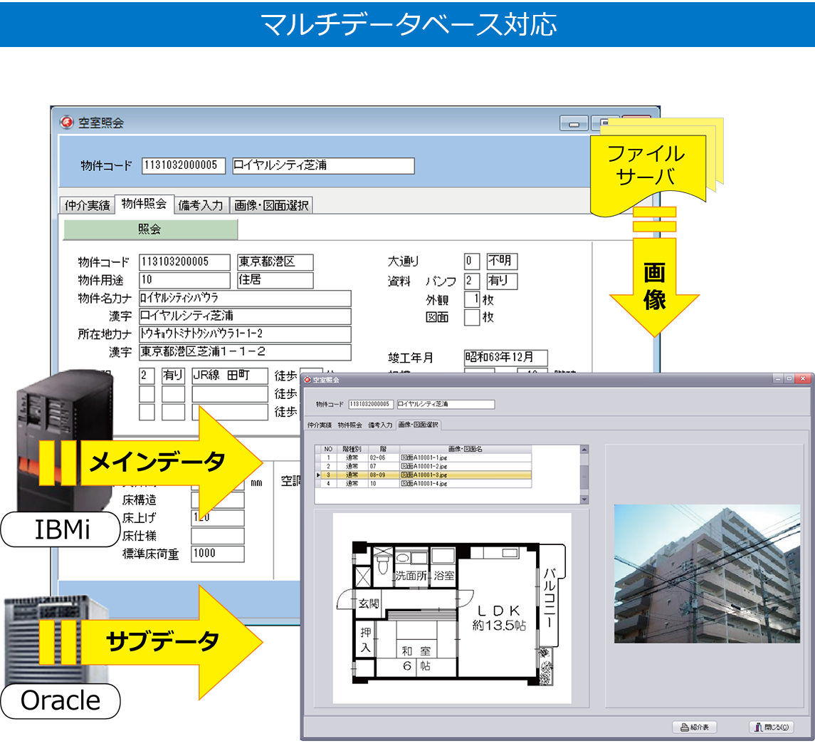 マルチデータベース対応