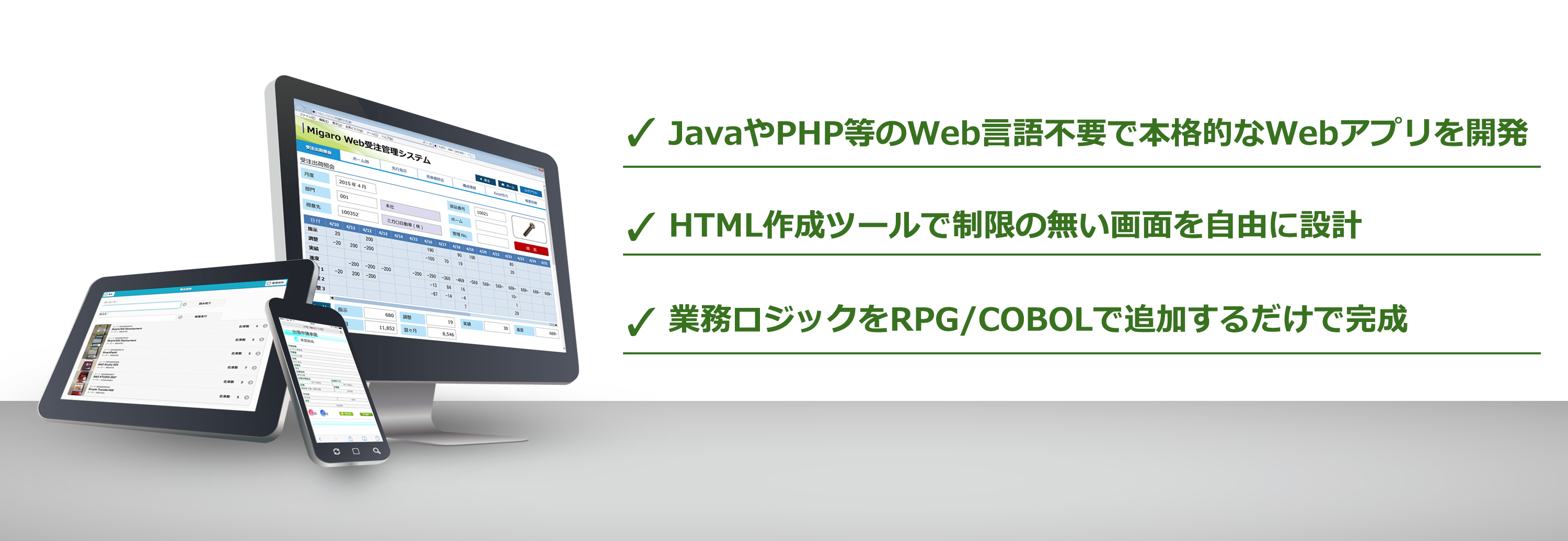 SP4iメインイメージ　IBMi対応Webアプリケーション開発ツールの決定版！